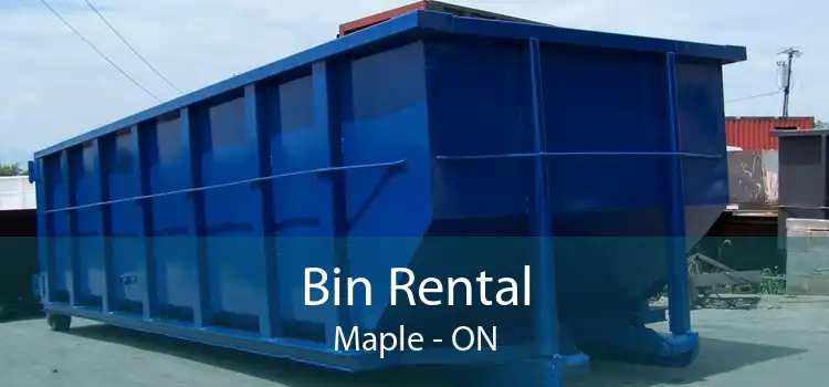Bin Rental Maple - ON