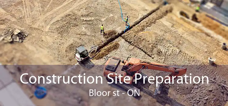 Construction Site Preparation Bloor st - ON