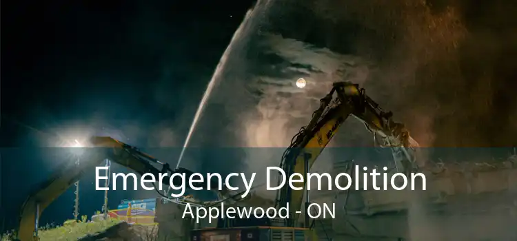Emergency Demolition Applewood - ON