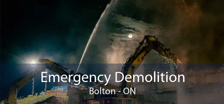 Emergency Demolition Bolton - ON