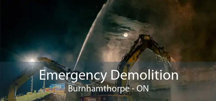 Emergency Demolition Burnhamthorpe - ON