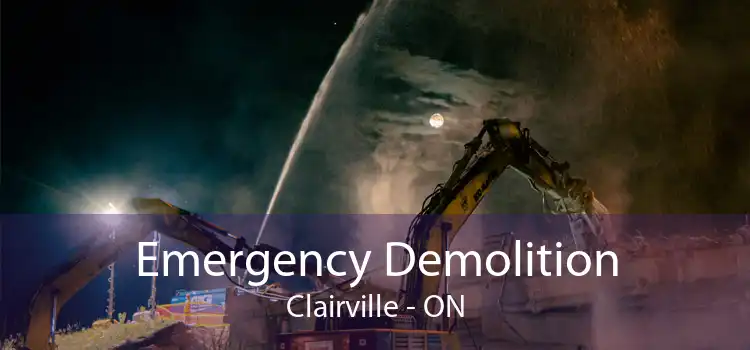 Emergency Demolition Clairville - ON