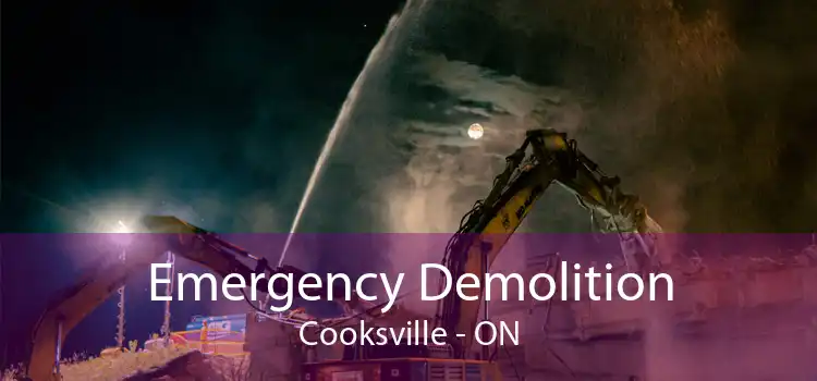 Emergency Demolition Cooksville - ON