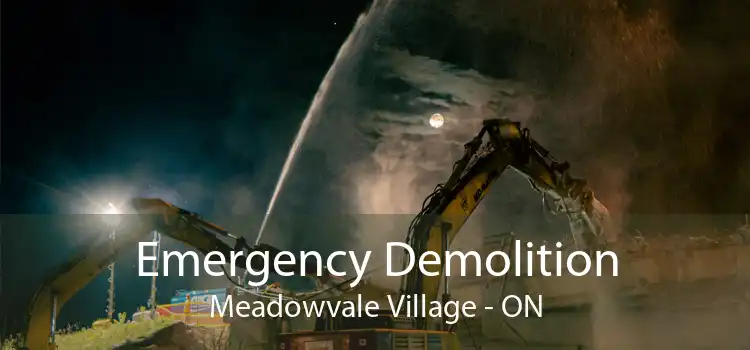 Emergency Demolition Meadowvale Village - ON