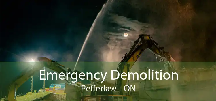 Emergency Demolition Pefferlaw - ON
