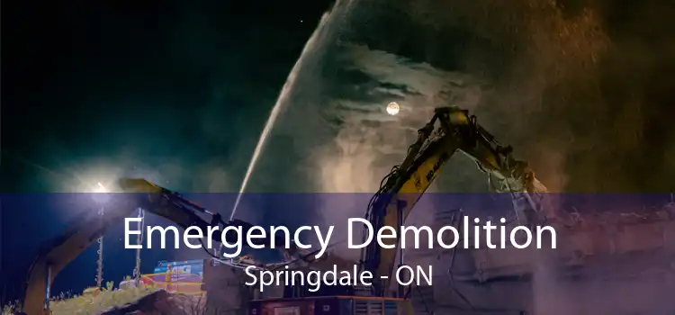 Emergency Demolition Springdale - ON