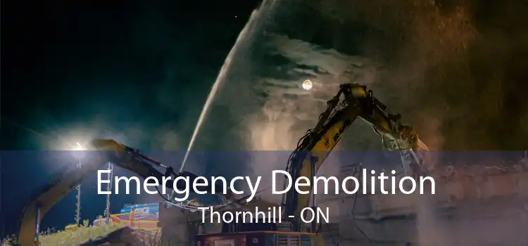 Emergency Demolition Thornhill - ON