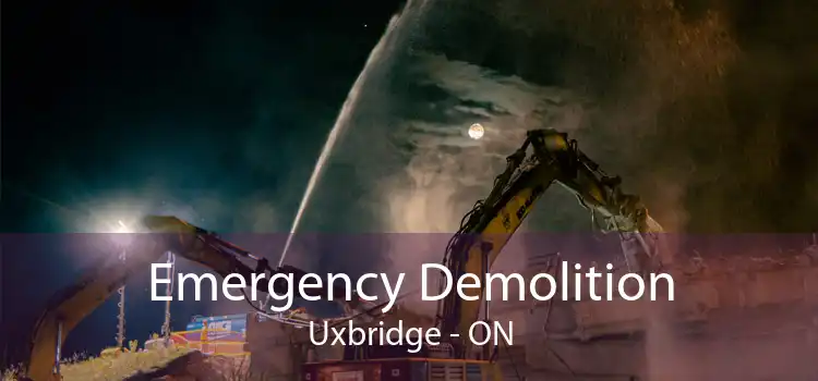 Emergency Demolition Uxbridge - ON