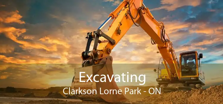 Excavating Clarkson Lorne Park - ON