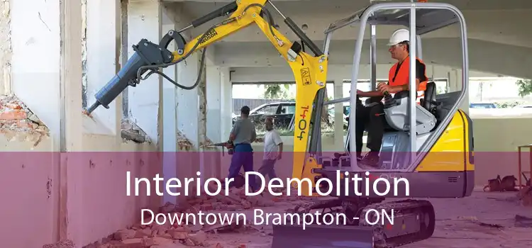 Interior Demolition Downtown Brampton - ON