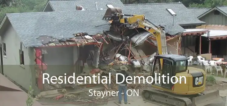 Residential Demolition Stayner - ON