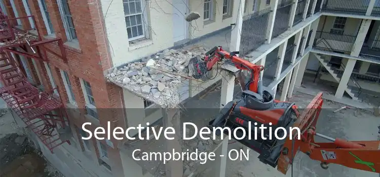 Selective Demolition Campbridge - ON