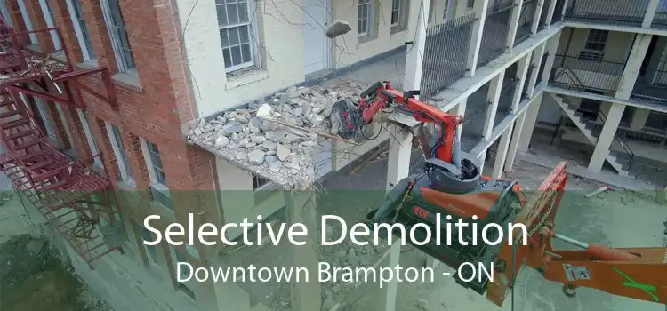 Selective Demolition Downtown Brampton - ON
